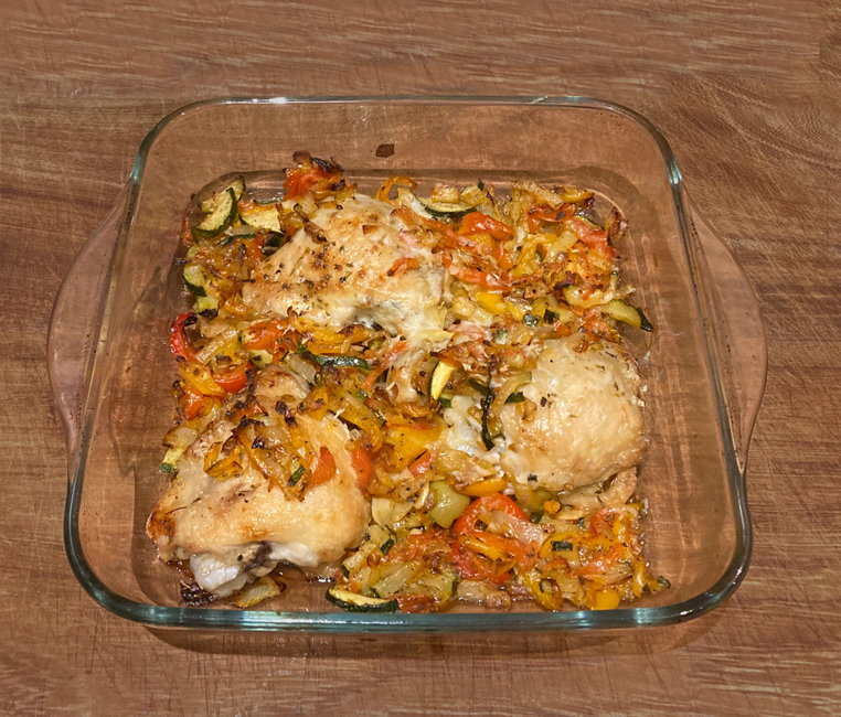 Monday March 18th (2024) Meal for one - Chicken tray bake. width=
