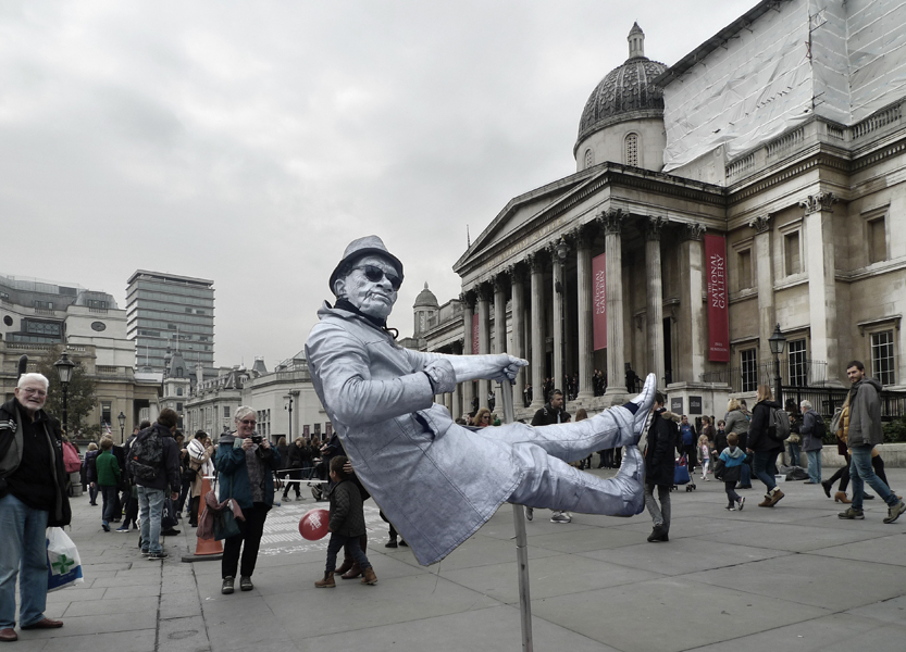 Wednesday October 26th (2016) Floating in Trafalgar Square. width=