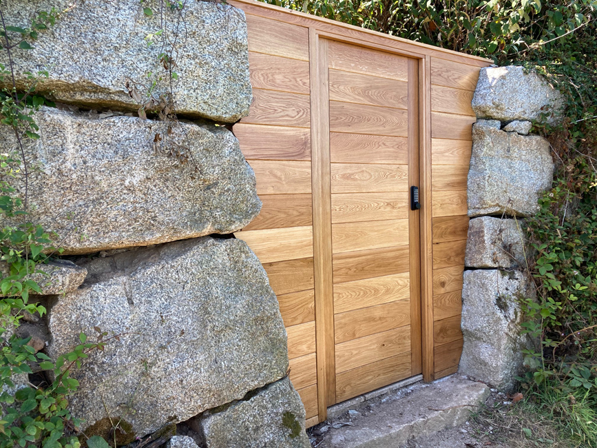 Sunday August 6th (2023) Wooden door in Cornish Granite width=