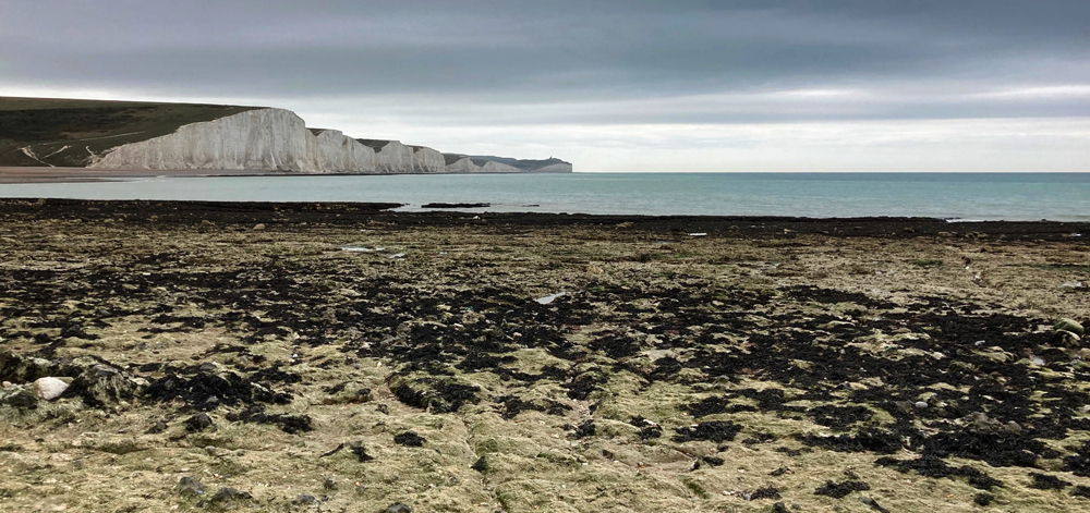 Tuesday May 24th (2022) The Seven Sisters photographed from Hope Gap. width=