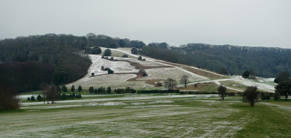Sunday March 18th (2018) Strange brown shapes on the hillside. width=