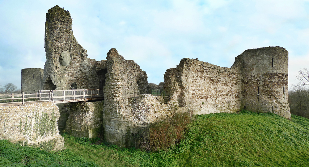 Tuesday December 8th (2020) Today I took a ride to Pevensey Castle. width=