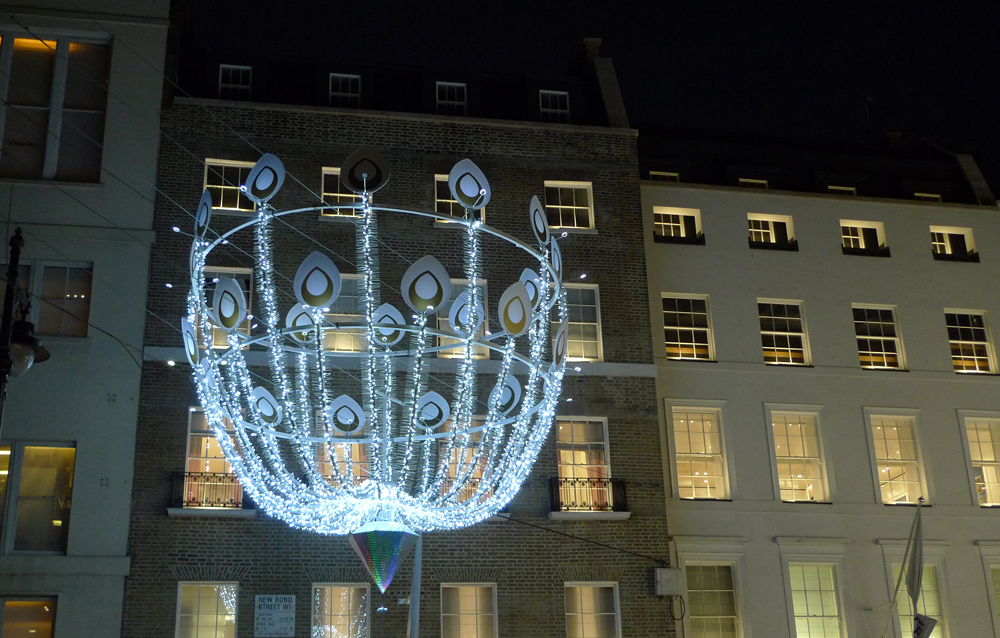 Sunday November 12th (2017) Christmas Decorations are up in London. width=