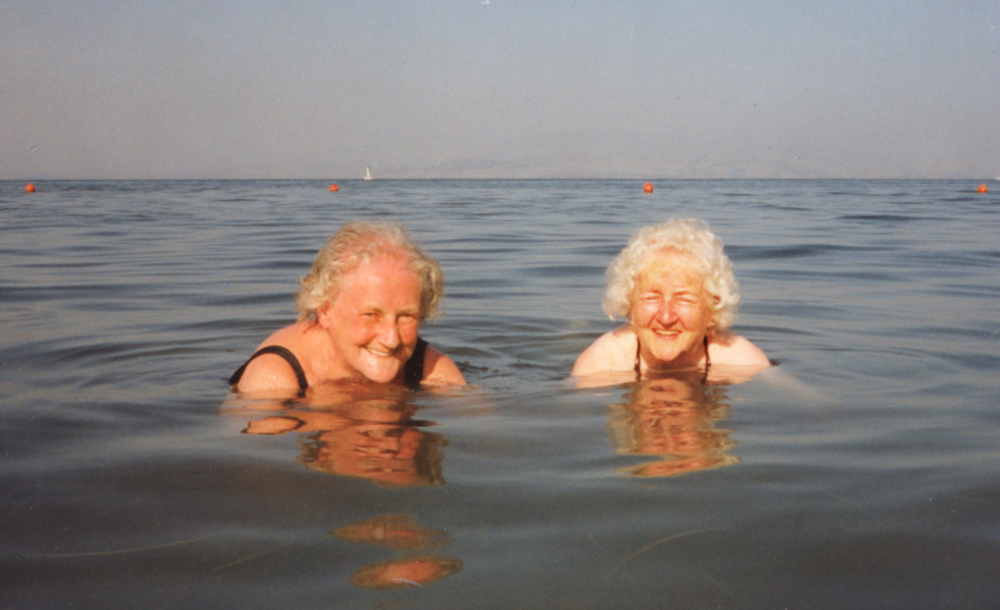 Sunday April 3rd (2022) Sisters Mum and Auntie Pat looking really happy. width=