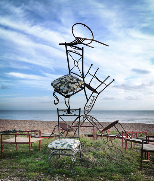 Friday February 10th (2017) Chairs on the beach width=