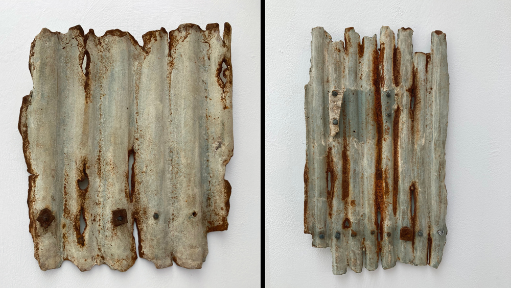 Tuesday April 2nd (2024) 'Corrugation' stoneware ceramics by Annabel Faraday width=