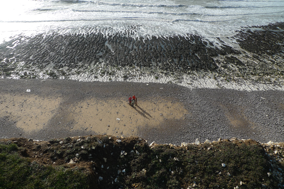 Sunday December 24th (2017) Looking Down at low tide width=