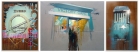 Three paintings by Danny Pockets
