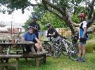 The beer garden at the Bull in Ditchling.