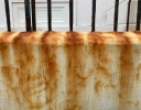Rusty railings in St.Leonards