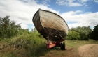 Boat on a trailer