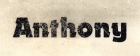 Anthony is wearing away