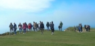 25: 40 German students at Beachy Head.