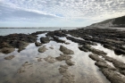 Fishing at low tide.