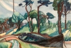 Derelict Boats by Doris Vaughan (1894 - 1974)