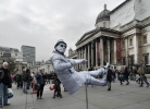 26: Floating in Trafalgar Square.