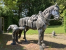 Bronze horse at Cowbeech House