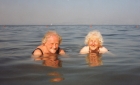 Sisters Mum and Auntie Pat looking really happy.